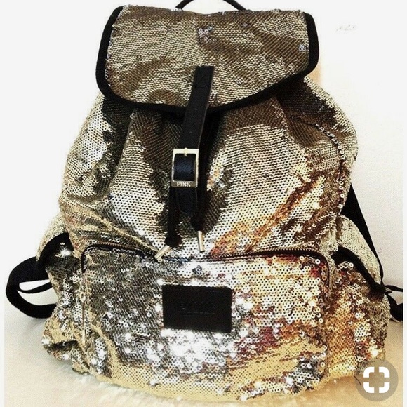 PINK Victoria's Secret Handbags - PINK Victoria’s Secret sequins backpack